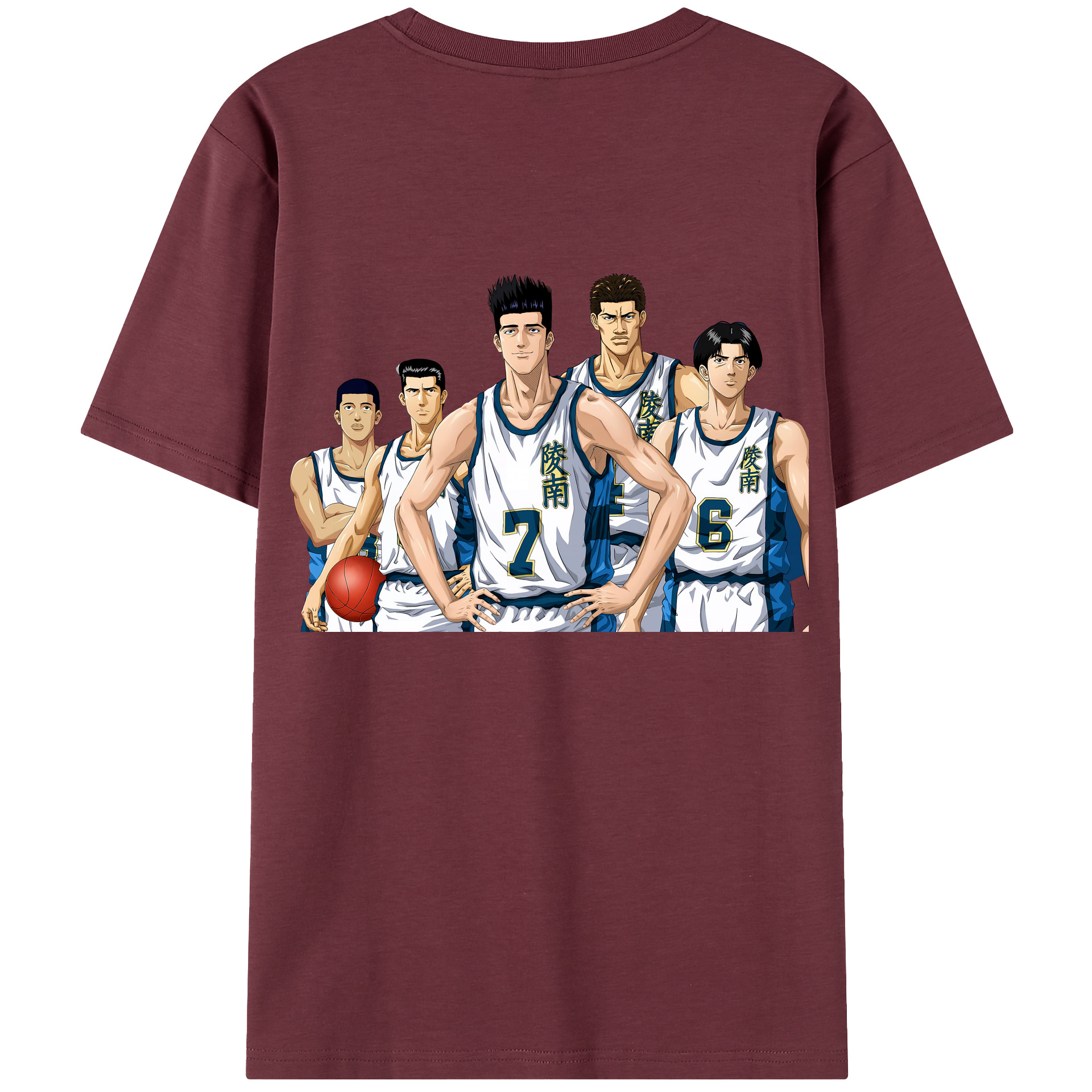 SLAM DUNK／スラムダンク 綿100％半袖Tシャツ（背面プリント）